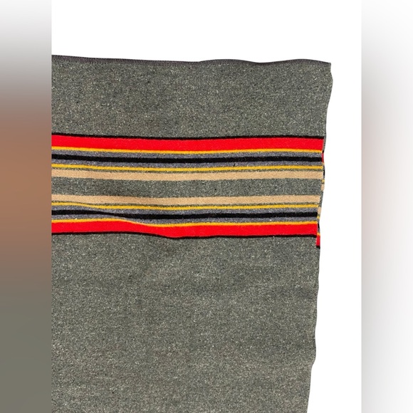Pendleton Stripes Yakima Camp Wool/cotton large Throw Blanket - Picture 2 of 8